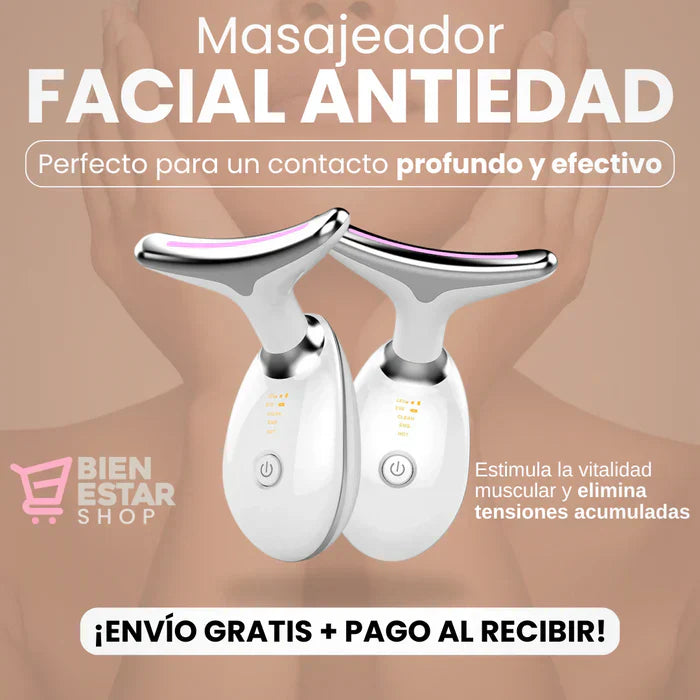 ✨Masajeador Facial Antiarrugas LED✨