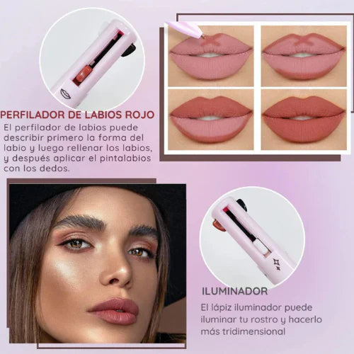 Lápiz de maquillaje 4 en 1
