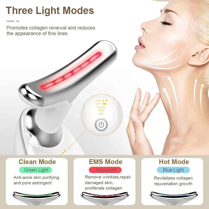 ✨Masajeador Facial Antiarrugas LED✨