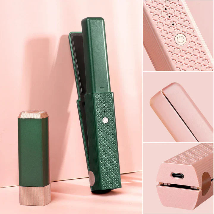 Plancha y Rizador con Tecnología Cerámica y Temperatura Ajustable