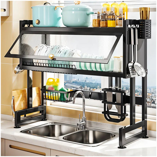 Escurridor y Organizador de Cocina 2 en 1 - 85 cm