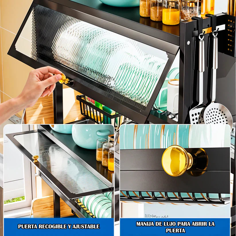 Escurridor y Organizador de Cocina 2 en 1 - 85 cm