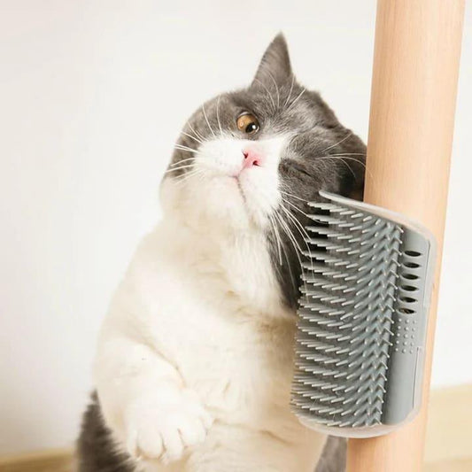 Escova Auto Massageadora Tira Pelos Para Gatos - Hoppyshop